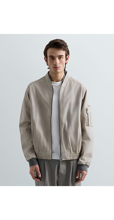 ラムレザーボンバージャケット